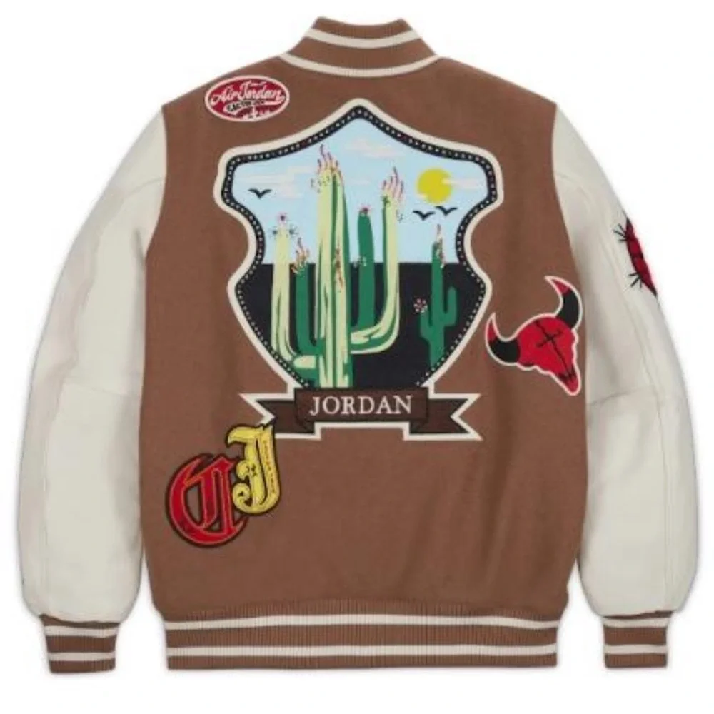 Jordan x Travis Scott Flight Varsity Jacket - Picture 3 of 3